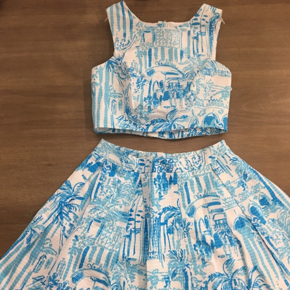 Lilly Pulitzer Dresses & Skirts - Lilly Pulitzer La Via Loca Crop Set